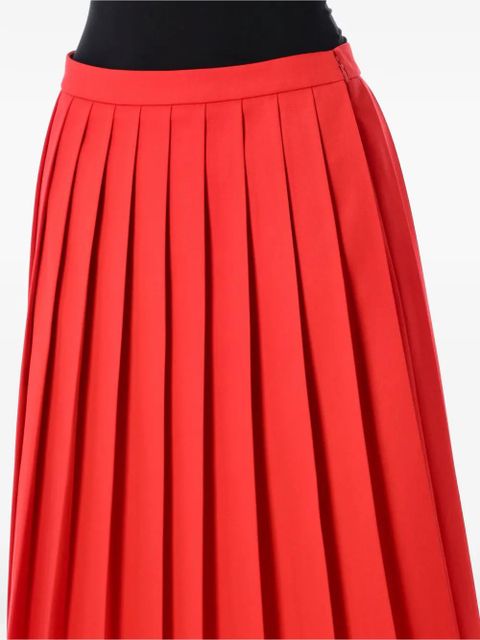 Prada pleated midi skirt - Red