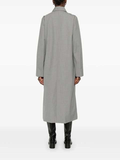 OUR LEGACY Capital single-breasted checked coat - Grey