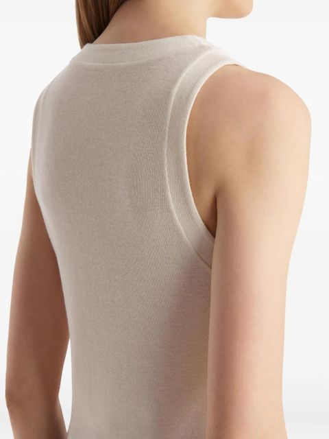 KHAITE Isha sleeveless top - Neutrals