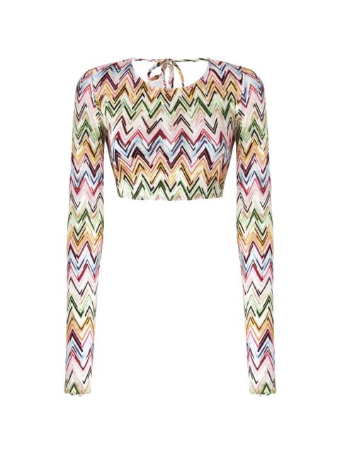 Missoni zig-zag long-sleeved top - White - zdjęcie produktu nr 1