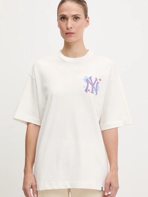 47 brand t-shirt bawełniany MLB New York Yankees damski kolor biały BB017TMPEES657617SS - zdjęcie produktu nr 1