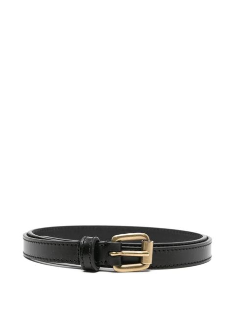 ISABEL MARANT gold-buckle leather belt - Black