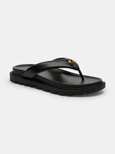 Coach japonki damskie skórzane Brynn Leather Thong Sandal - zdjęcie produktu nr 1