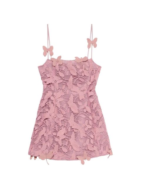 Blumarine butterfly-appliqué mini dress - Pink - zdjęcie produktu nr 1