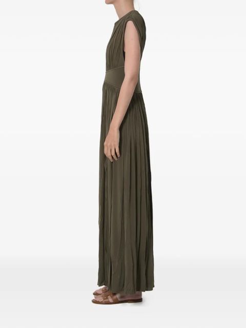 ZIMMERMANN Luna pleated maxi dress - Green