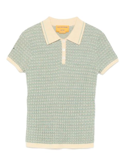 Guest In Residence cashmere polo shirt - Green - zdjęcie produktu nr 1