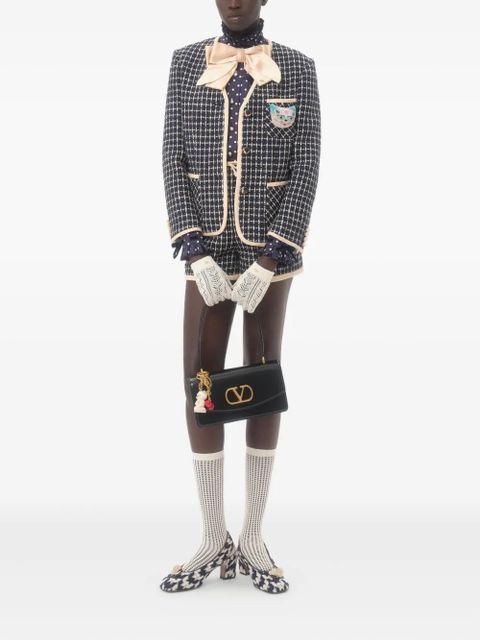 Valentino Garavani bouclé blazer - Blue