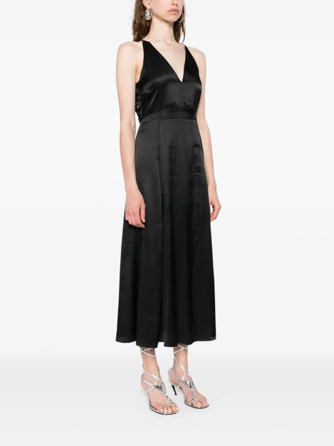 Maje braided-back maxi dress - Black