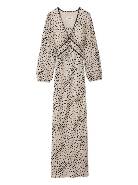Ba&Sh Derby polka-dot V-neck maxi dress - Neutrals - zdjęcie produktu nr 1