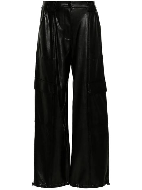 Simkhai Sofia faux-leather cargo trousers - Black - zdjęcie produktu nr 1
