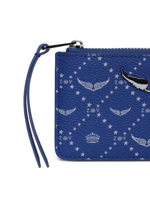Zadig&Voltaire diamond-print wallet - Blue