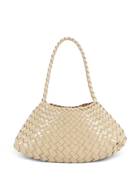 DRAGON DIFFUSION Rosanna braided-handle shoulder bag - Neutrals - zdjęcie produktu nr 1