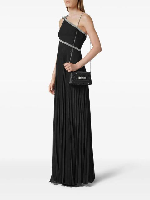 Versace Cielo Stellato Gianni Ribbon clutch bag - Black