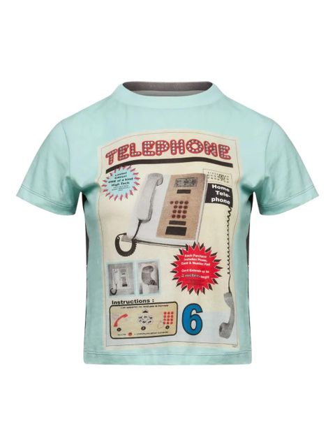 MM6 Maison Margiela roundneck graphic sweatshirt - Blue - zdjęcie produktu nr 1