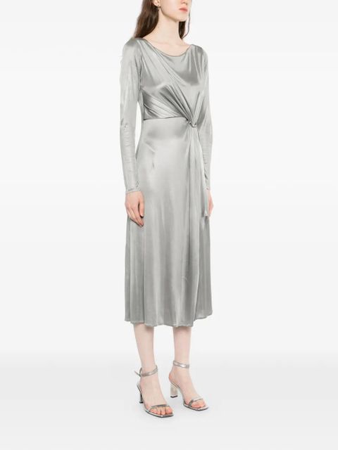 Tory Burch ruched midi dress - Silver