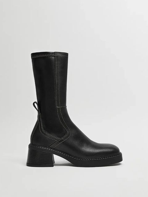 Miista botki Fabi damskie kolor czarny na słupku E8_3801 - zdjęcie produktu nr 1