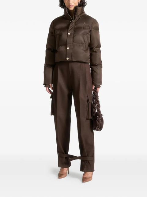 Manière De Voir Maéva detachable-hood puffer jacket - Brown - zdjęcie produktu nr 2