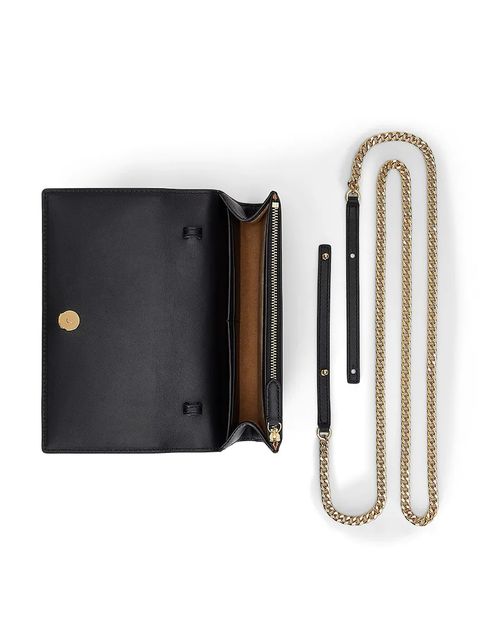 Lauren Ralph Lauren torebka skórzana kolor czarny 432980206