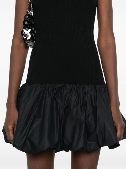 ROTATE BIRGER CHRISTENSEN ribbed-knit mini dress - Black