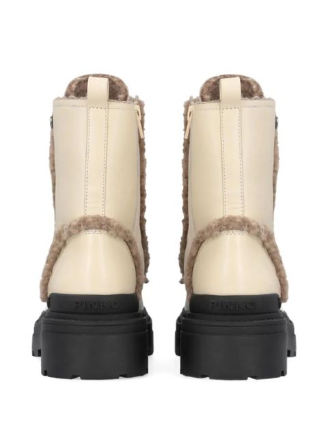 PINKO 55mm lace-up boots - Neutrals