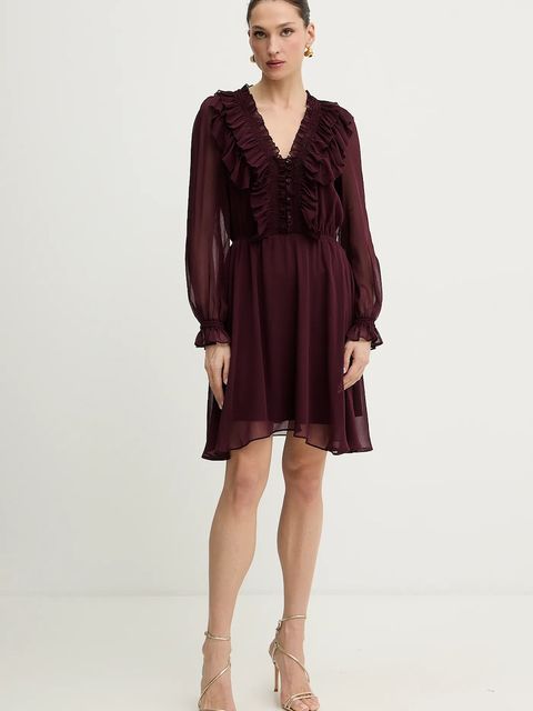 Morgan sukienka kolor bordowy mini rozkloszowana RCATHY - zdjęcie produktu nr 2