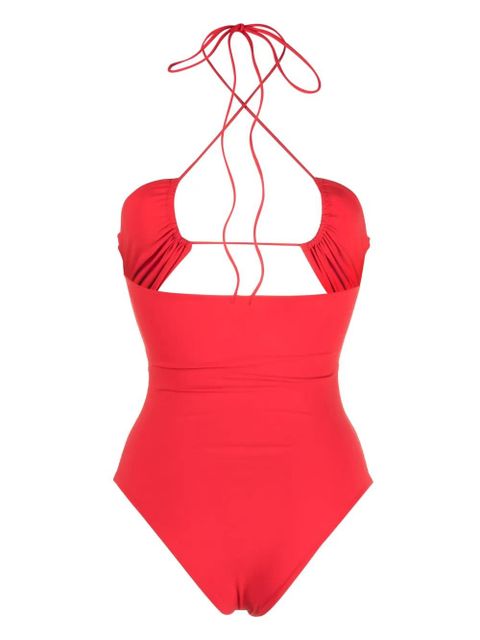 Magda Butrym criss-cross halter swimsuit - Red - zdjęcie produktu nr 2