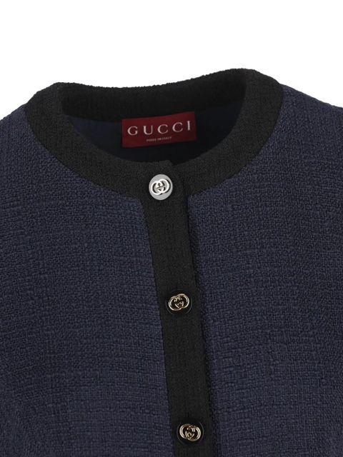 Gucci buttoned mini dress - Blue