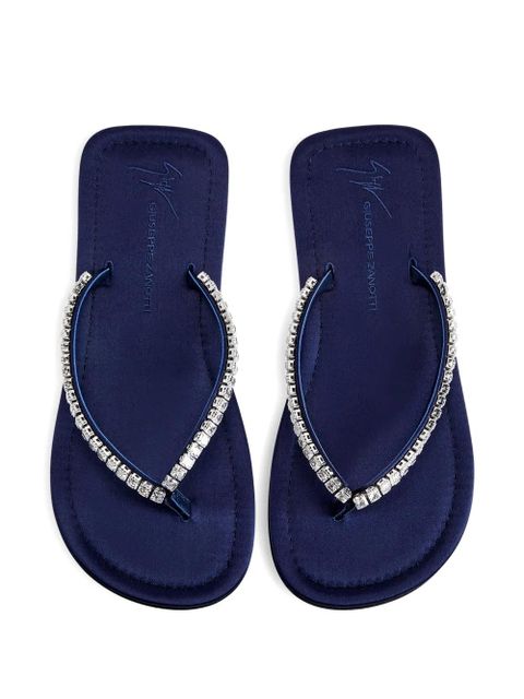 Giuseppe Zanotti rhinestone hatsumomo sandals - Blue