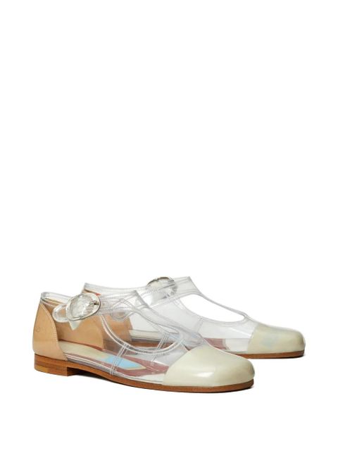 Tory Burch Violet T-strap flats - Neutrals - zdjęcie produktu nr 2