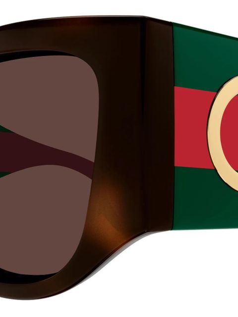 Gucci Eyewear gg2115s geometric sunglasses - Brown