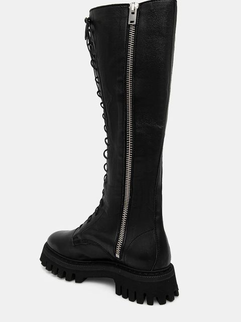 IRO kozaki Kosmic High damskie kolor czarny na płaskim obcasie WM121KOSMICHSH