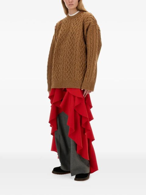 Moschino cable-knit oversized jumper - Brown - zdjęcie produktu nr 2