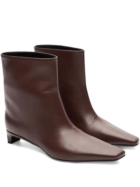 LouLou de Saison 35mm Celine Lds leather pointed-toe ankle boots - Brown - zdjęcie produktu nr 1
