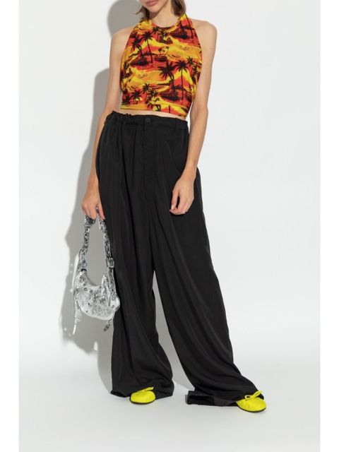 Balenciaga bow-detailing ballerina shoes - Yellow