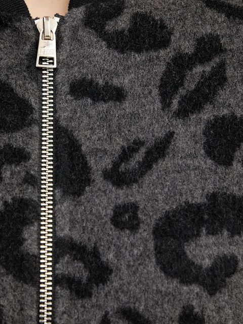 Silvian Heach kurtka bomber z dodatkiem wełny HERRERO kolor szary przejściowa GPA25127GB