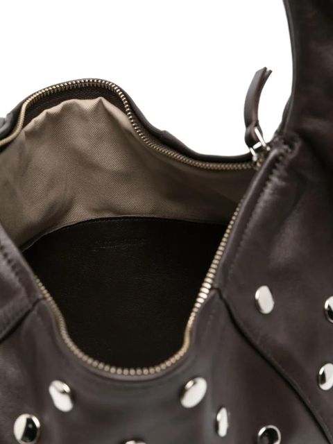 Gimaguas Paula stud-embellished shoulder bag - Brown