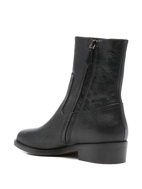 Aquazzura 30mm leather boots - Black