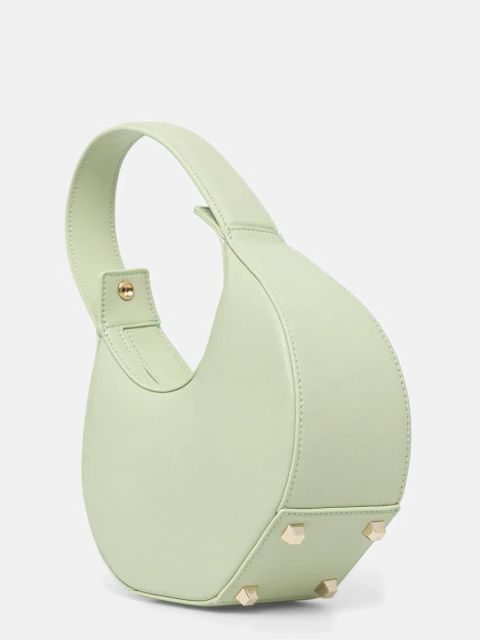 Patrizia Pepe torebka skórzana kolor zielony 8B0074 L047