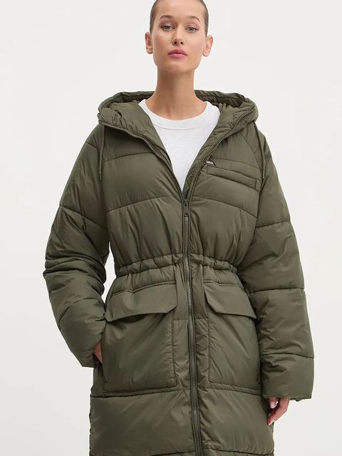 Tommy Jeans kurtka damska kolor zielony zimowa DW0DW18842 - zdjęcie produktu nr 1