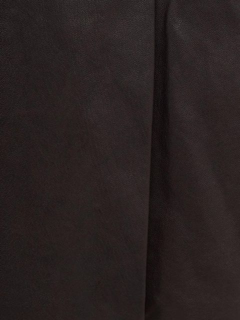 Ferragamo leather mini skirt - Brown - zdjęcie produktu nr 2