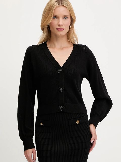 Guess kardigan LYLA damski kolor czarny lekki W5YR01 Z2ZK2 - zdjęcie produktu nr 1