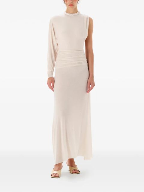 MANURÍ Didi one-sleeve ruffled dress - Neutrals - zdjęcie produktu nr 2