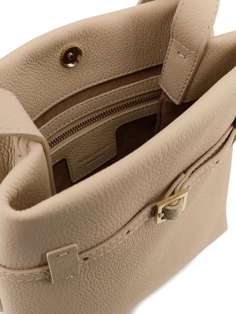 Manu Atelier mini Tote du Jour buckled shoulder bag - Neutrals