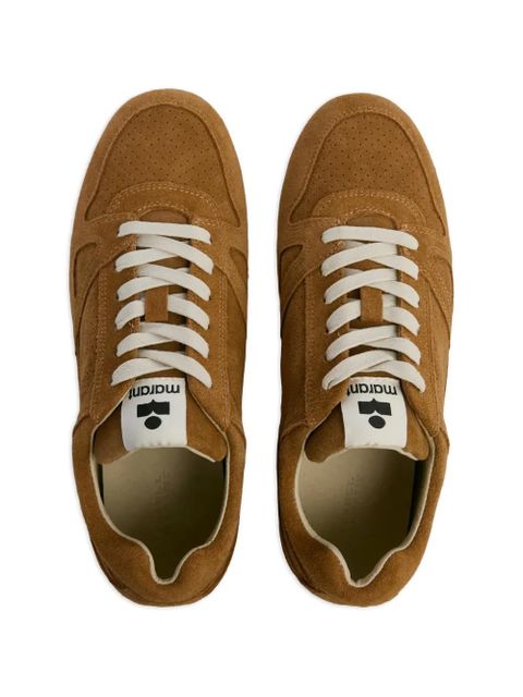 ISABEL MARANT Senny low leather sneakers - Brown