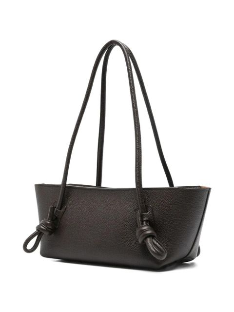 Hereu Fleca knotted leather shoulder bag - Brown