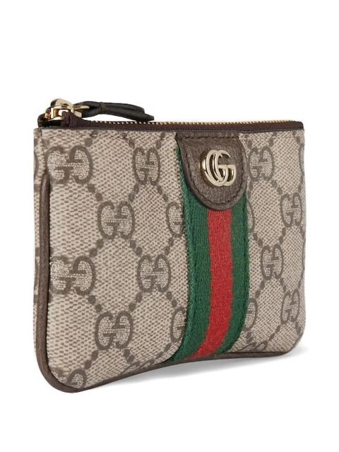 Gucci Ophidia logo-detail striped purse - Neutrals