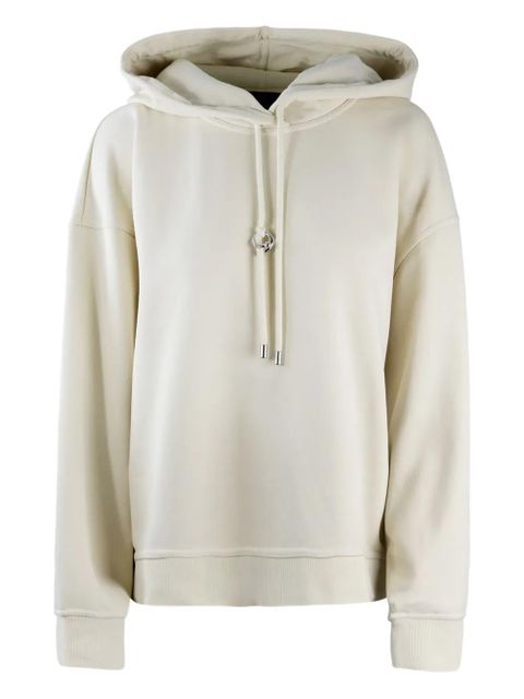 Sportmax logo-plaque hoodie - Neutrals - zdjęcie produktu nr 1