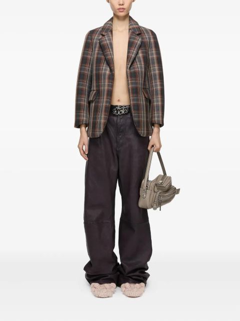 Acne Studios leather trousers - Brown - zdjęcie produktu nr 2