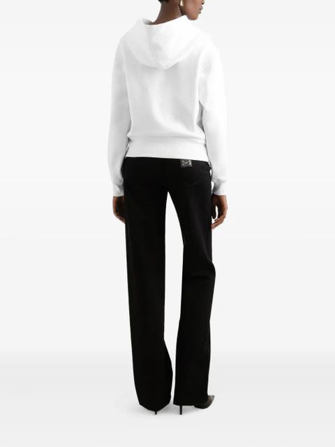 Dolce & Gabbana logo-embroidered hoodie - White - zdjęcie produktu nr 2