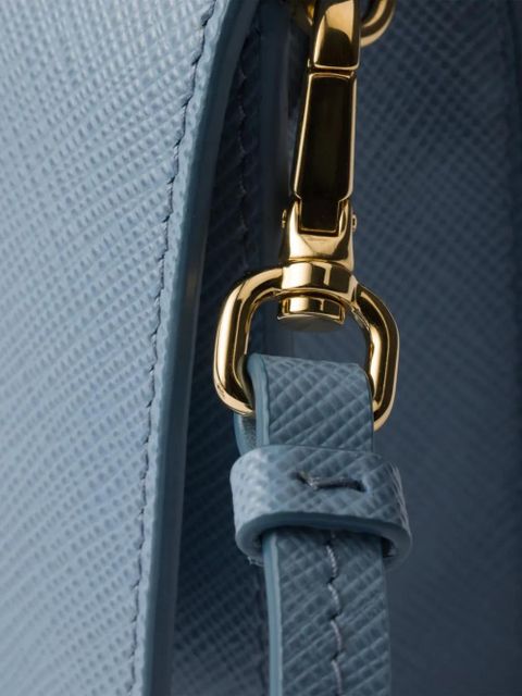 Prada enamel triangle logo mini-bag - Blue - zdjęcie produktu nr 2